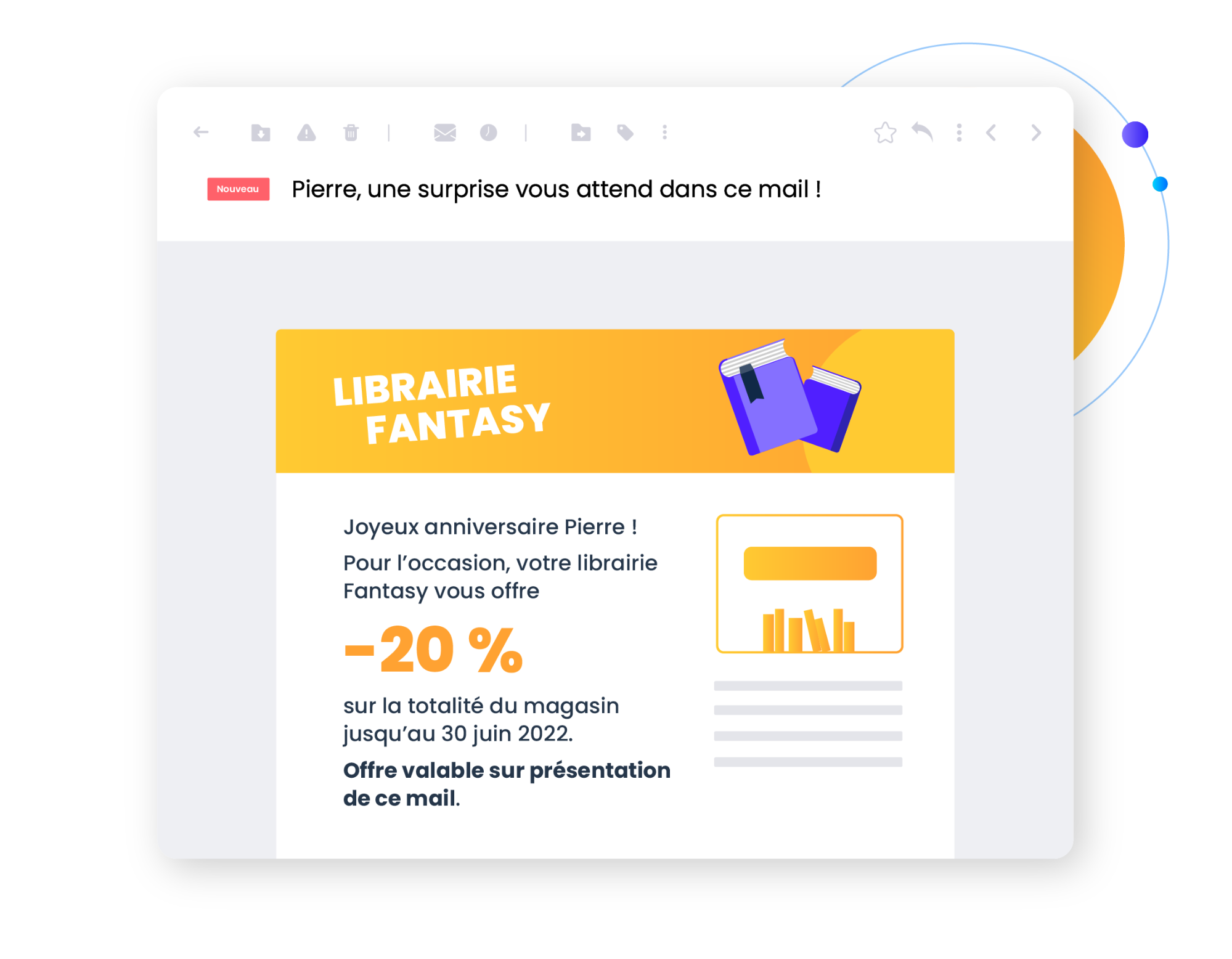 Email Librairie Fantasy